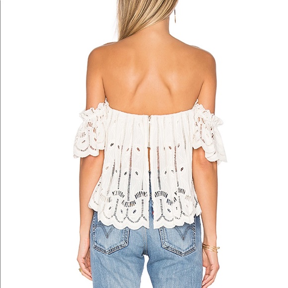 REVOLVE TULAROSA Amelia Lace Crop Top - Picture 8 of 8